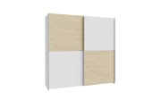 Kleiderschrank Schach&matt, Puccini Eiche-Nachbildung/weiß, 190,1 x 190,5 cm