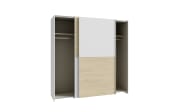 Kleiderschrank Schach&matt, Puccini Eiche-Nachbildung/weiß, 190,1 x 190,5 cm