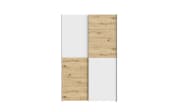 Kleiderschrank Schach&matt, Artisan Eiche-Nachbildung/weiß, 120,1 x 190,5 cm