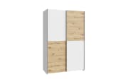 Kleiderschrank Schach&matt, Artisan Eiche-Nachbildung/weiß, 120,1 x 190,5 cm