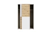 Kleiderschrank Schach&matt, Artisan Eiche-Nachbildung/weiß, 120,1 x 190,5 cm