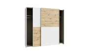 Kleiderschrank Schach&matt, Artisan Eiche-Nachbildung/weiß, 200,1 x 190,5 cm