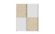 Kleiderschrank Schach&matt, Puccini Eiche-Nachbildung/weiß, 150,1 x 190,5 cm