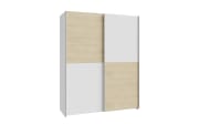Kleiderschrank Schach&matt, Puccini Eiche-Nachbildung/weiß, 150,1 x 190,5 cm