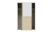 Kleiderschrank Schach&matt, Puccini Eiche-Nachbildung/weiß, 120,1 x 190,5 cm