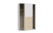 Kleiderschrank Schach&matt, Puccini Eiche-Nachbildung/weiß, 120,1 x 190,5 cm