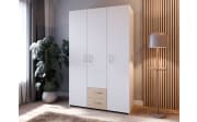 Kleiderschrank Econobox, Puccini Eiche-Nachbildung/weiß, 119,4 x 190,5 cm