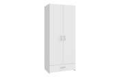 Kleiderschrank Econobox, weiß, 79,7 x 190,5 cm