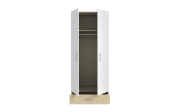 Kleiderschrank Econobox, Puccini Eiche-Nachbildung/weiß, 79,7 x 190,5 cm