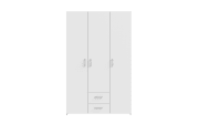 Kleiderschrank Econobox, weiß, 119,4 x 190,5 cm