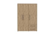 Kleiderschrank Mokkaris, Artisan Eiche-Nachbildung, 144,4 x 200,1 cm