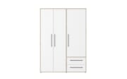 Kleiderschrank Mokkaris, Sonoma Eiche-Nachbildung/weiß, 144,4 x 200,1 cm