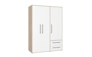Kleiderschrank Mokkaris, Sonoma Eiche-Nachbildung/weiß, 144,4 x 200,1 cm