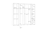 Kleiderschrank Kalixtus, Sandeiche-Nachbildung/weiß, 200 x 190,5 cm