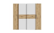 Kleiderschrank Kalixtus, Artisan Eiche-Nachbildung/weiß, 200 x 190,5 cm