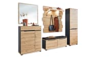 Garderobenschrank Sedeo, Artisan Eiche-Nachbildung/graphit