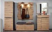 Garderobenschrank Sedeo, Artisan Eiche-Nachbildung/graphit