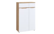 Mehrzweckschrank Clyde, Eiche-Nachbildung/weiß