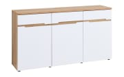 Kommode Clyde, Eiche-Nachbildung/weiß, 150 cm