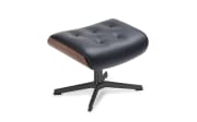 Hocker Timeout large, schwarz/Walnuss