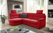 Wohnlandschaft Pandora, rot, Ottomane links