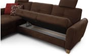 Wohnlandschaft Varese, mocca, inkl. Funktionen