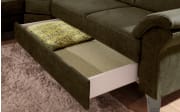 Wohnlandschaft Arngast, olive, inkl. Funktionen
