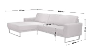 Wohnlandschaft TS 235, grey, inkl. motorischem Sitzauszug