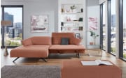 Wohnlandschaft 1052 Allershausen, peach, inkl. elektrische Sitztiefenverstellung