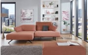 Wohnlandschaft 1052 Allershausen, peach, inkl. elektrische Sitztiefenverstellung