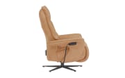 Leder Relaxsessel 7052 Karwendel, beige, inkl. motorische Verstellung