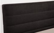 Boxspringbett Linea, anthrazit, 180 x 200 cm, Härtegrad 2 und 3, Kopfteilhöhe 113 cm