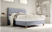 Boxspringbett Brilliant, grau, 160 x 200 cm, Härtegrad 3