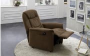 Leder-Fernsehsessel  HU-RV15024, braun, inkl. Funktionen