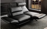 Leder 2,5-Sitzer HU-HP21001, schwarz, inkl. Funktionen