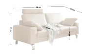 Leder Garnitur Chance, beige