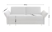 Schlafsofa Lina, mint, 140 x 200 cm, mit kappbaren Armlehnen