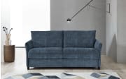 Schlafsofa Inga, blau, inkl. Stauraumbox