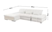 Wohnlandschaft Santa Fe Cord XC, creme inkl. Schwenkrücken