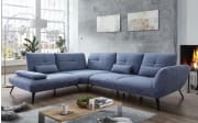 Wohnlandschaft Dover, eisblau, frost grey, inkl. Funktionen