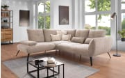Ecksofa Dover Plus, braun, inkl. Armteilverstellung