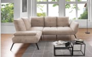 Ecksofa Dover Plus, braun, inkl. Armteilverstellung