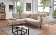 Ecksofa Dover Plus, braun, inkl. Armteilverstellung