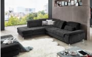 Wohnlandschaft MP-XP19044, anthrazit, Anstellhocker links 