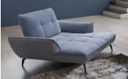 Loveseat Ticona, blau, hellgrau, inkl. Rückenneigung