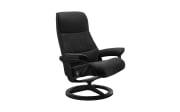 Leder Ruhesessel View (M) in Pioneer Black, Signature Black Gestell