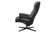Leder Ruhesessel Stressless View, dunkelgrau/schwarz