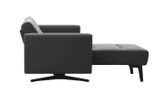 Leder Wohnlandschaft Stella, grau