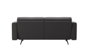 Leder Wohnlandschaft Stella, grau