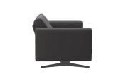 Leder Wohnlandschaft Stella (M), grau